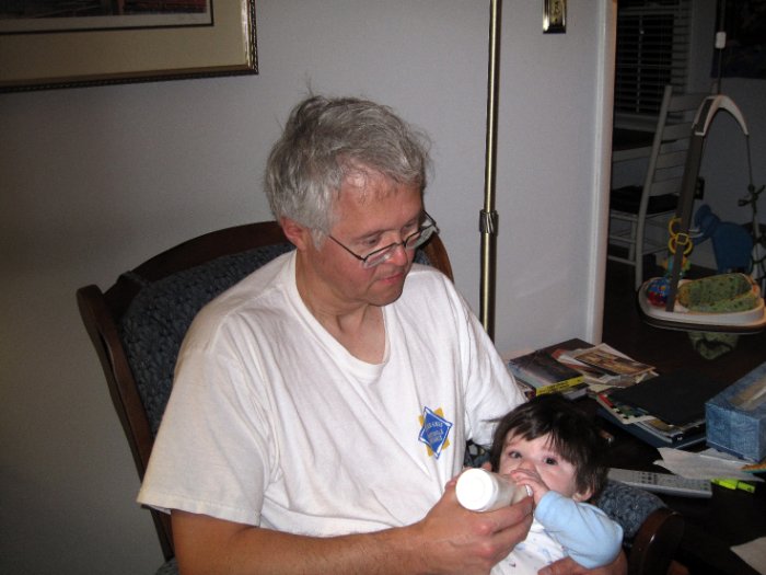 P-Paw gives Nick his bottle at 3 AM